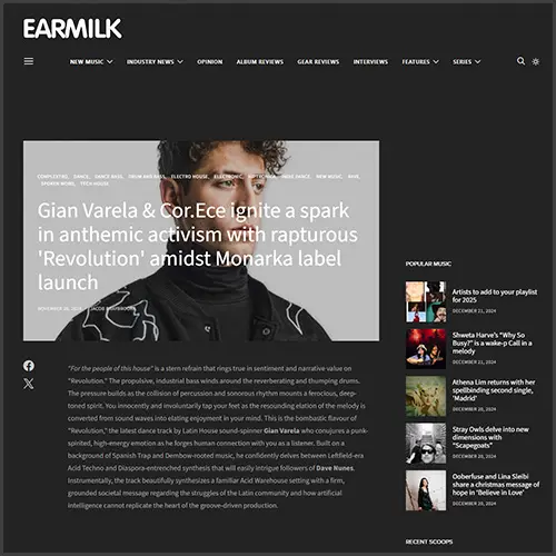 gianvarelaearmilk Gian Varela, earmilk, News