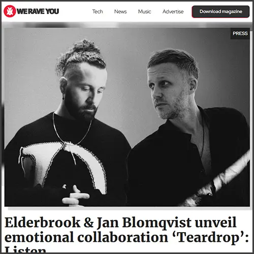 elderbrookjanblomqvistweraveyou Elderbrook, Jan Blomqvist, We Rave You, News