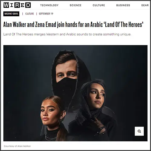 alanwalkerwired Alan Walker, Zena Emad, Wired Middle East, News
