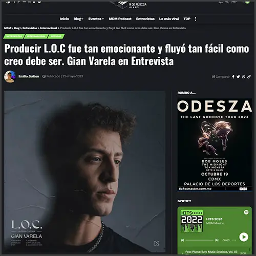 gianvarelamdmmusica Gian Varela, MDM Musica, News