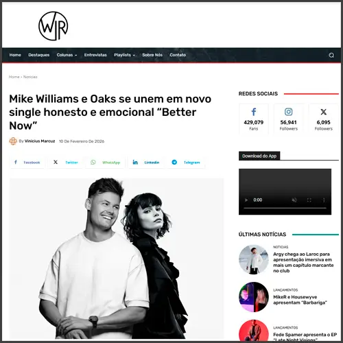 mikewilliamsoakswonderlandinrave Mike Williams, Oaks, Wonderland in rave, news