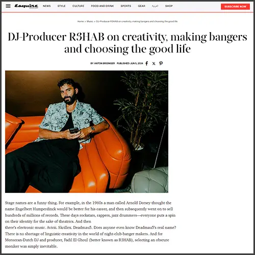 r3habesquiremiddleeast R3HAB, Esquire, News