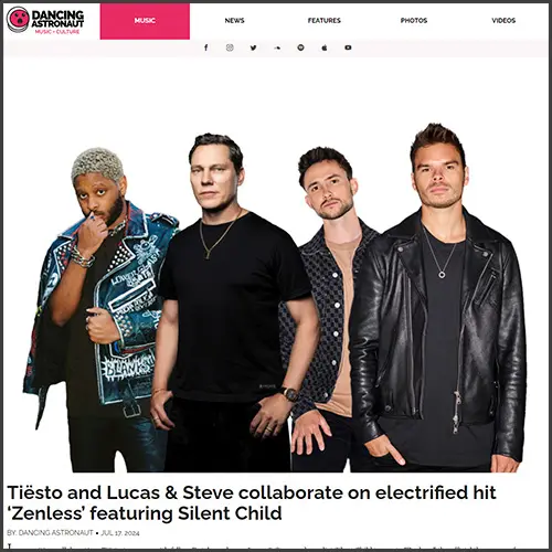 tiestolucas&stevesilentchilddancingastronaut Tiësto, Lucas & Steve, Silent Child, Dancing Astronaut, News