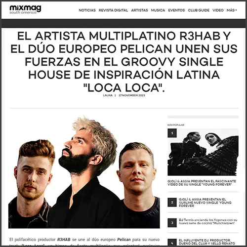r3habpelicanmixmagsouthamerica R3HAB, Pelican, Mixmag South America, News