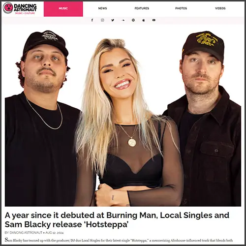 samblackylocalsinglesdancingastronaut Sam Blacky, Local Singles, Dancing Astronaut, News