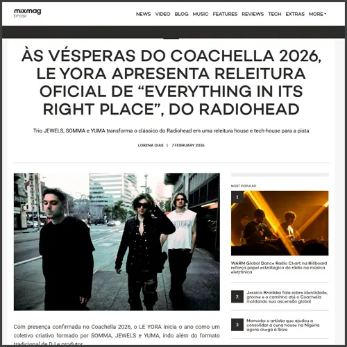 leyoramixmagbrasil Le Yora, Mixmag Brasil, News