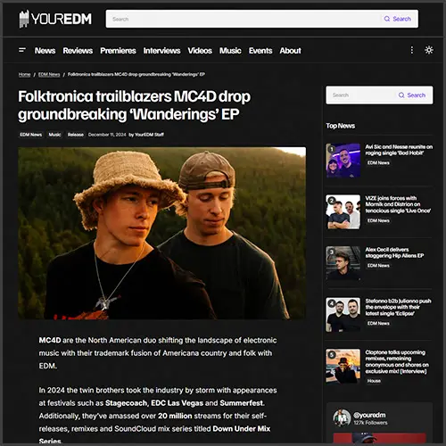 mc4dyouredm Folktronica, MC4D, Your edm, News