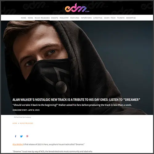 alanwalkeredmcom Alan Walker, edm.com, News