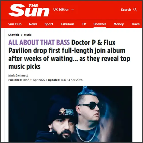 doctorpfluxpavilionthesun Doctor P, Flux Pavilion, The Sun, News