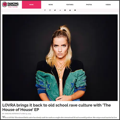 lovradancingastronaut LOVRA, Dancing Astronaut, News
