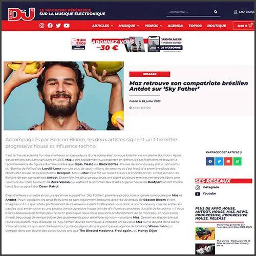 mazdjmagfrance Maz, DJ Mag France, News