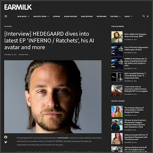 hedegaardearmilk Hedegaard, Earmilk, News