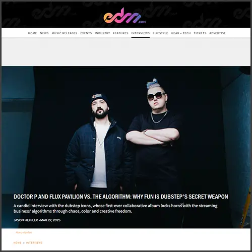 doctorpfluxpavilionedmcom Flux Pavilion, Doctor P, edm.com, News