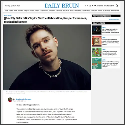 elyoaksdailybruin Ely Oaks, Daily Bruin, News