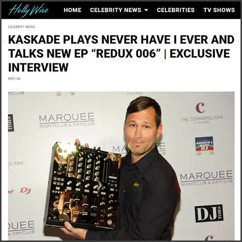 kaskadehollywire Kaskade, Hollywire, News