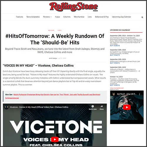 vicetonerollingstoneindia Vicetone, Rolling Stone India, News