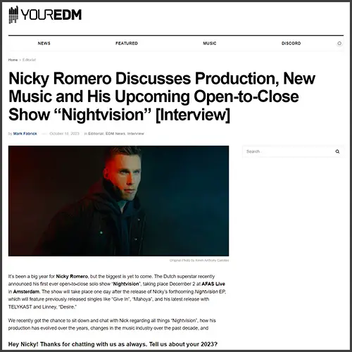 nickyromeroyouredm