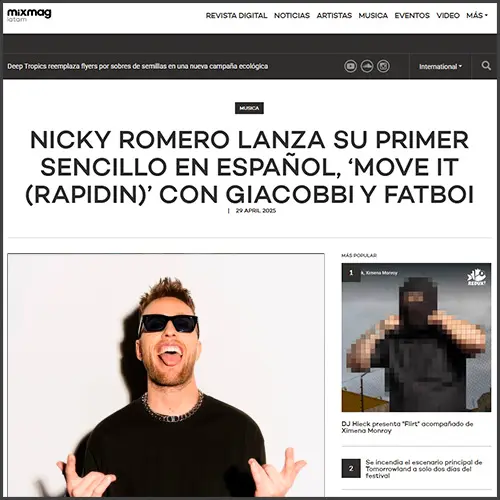 nickyromeromixmaglatinoamerica Nicky Romero, Mixmag latinoamerica, News